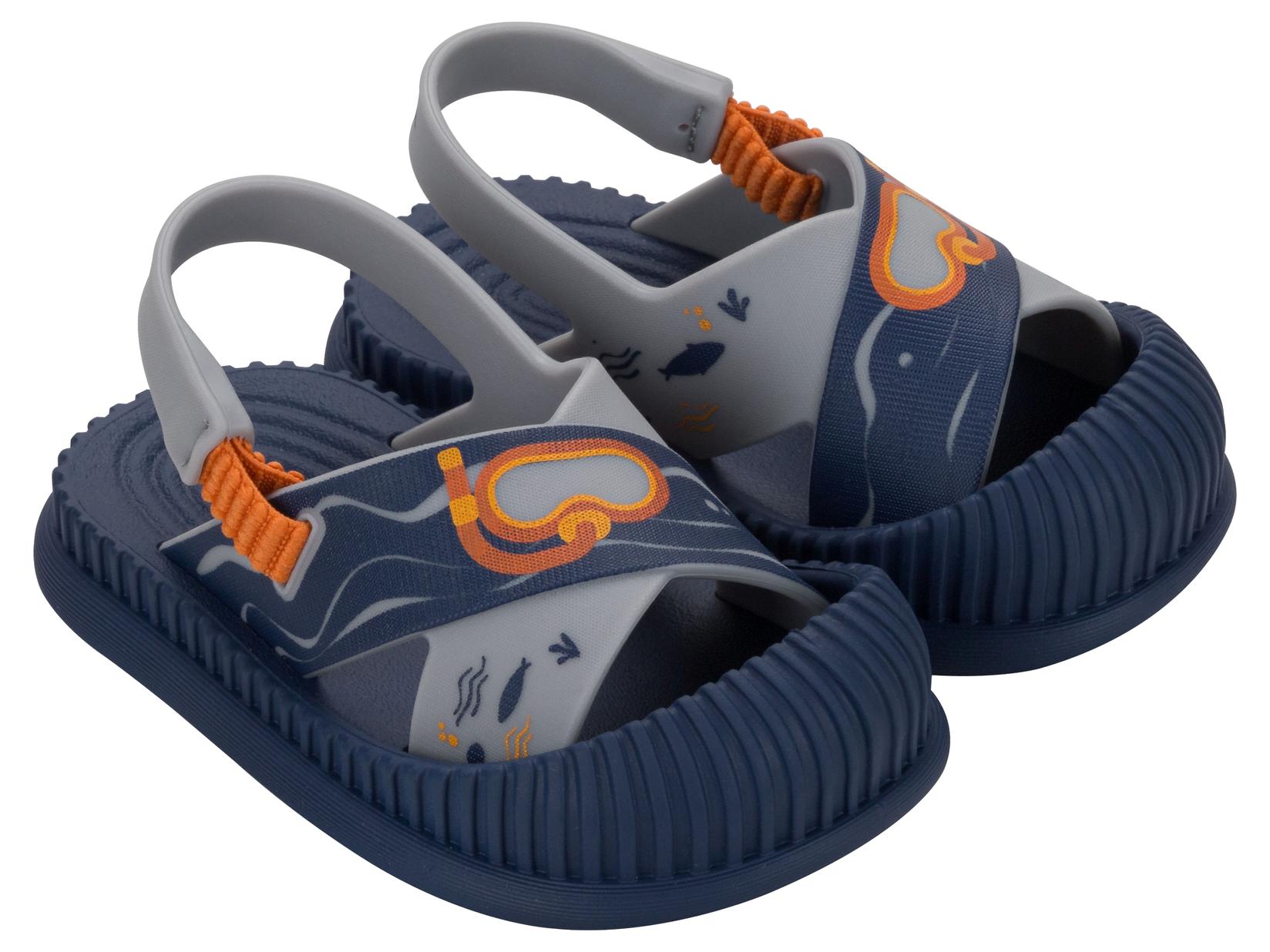 Ipanema Sandale za dečake 83661-BD297, Fun Sea Baby, Teget-sive