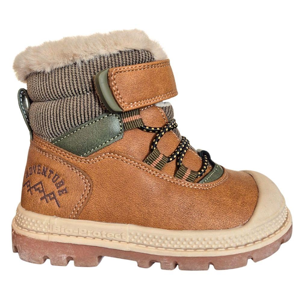 Pollino Čizme za dečake BE009 SAHARA, Oker