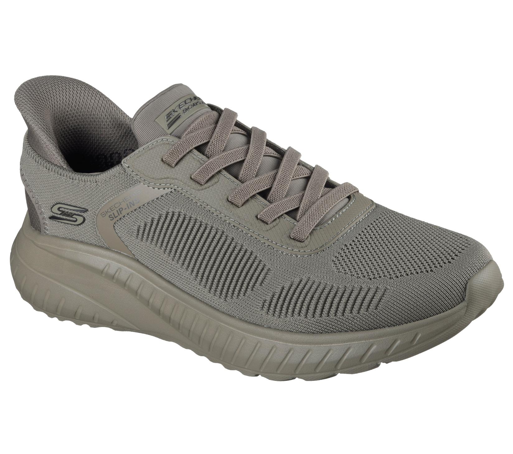 Skechers Muške patike Bob Squad Chaos - Solid Step, 118312-OLV, Maslinaste