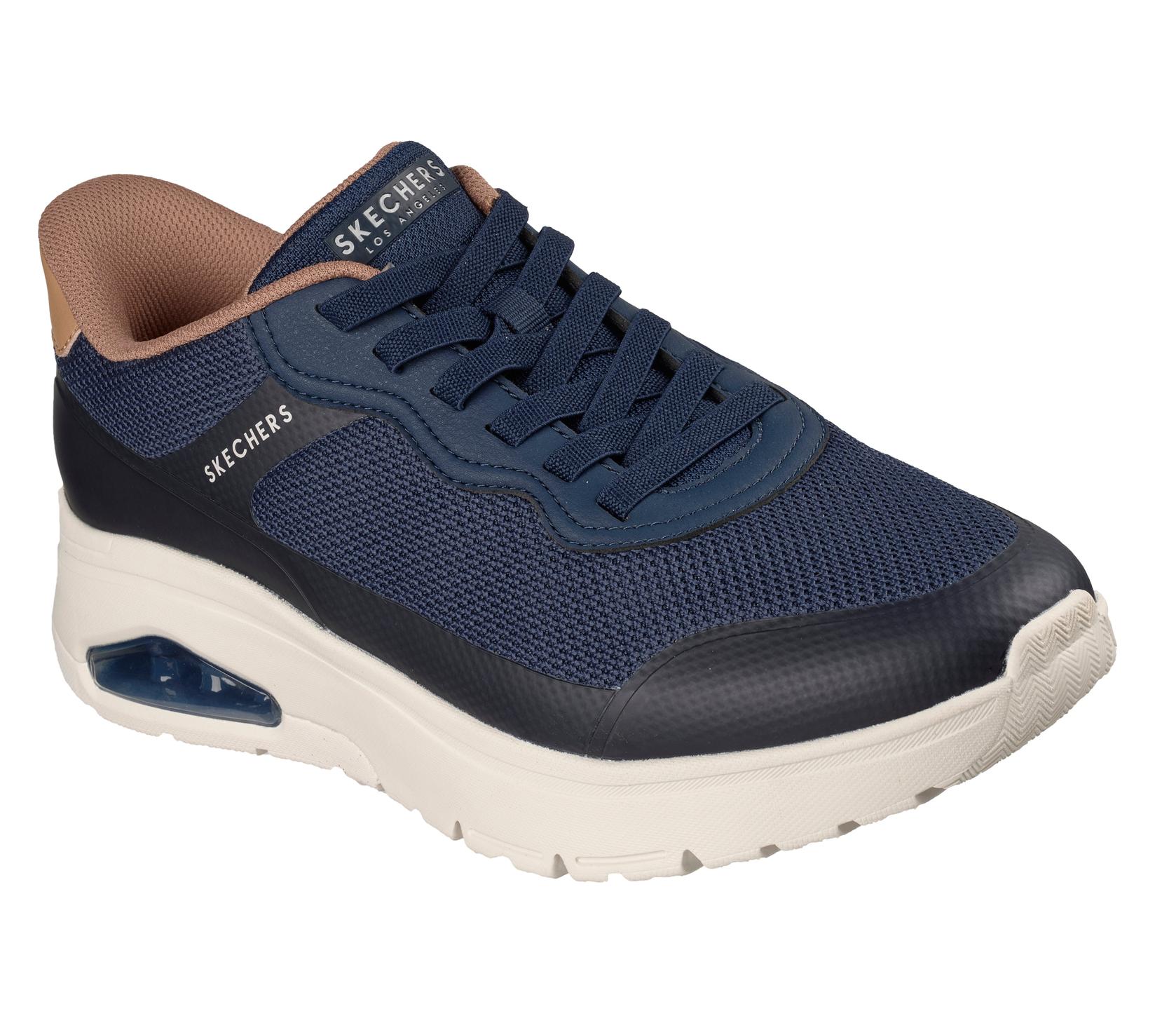 Skechers Muške patike Uno Flex - Step N Knit, 183313-NVY, Tamnoplave