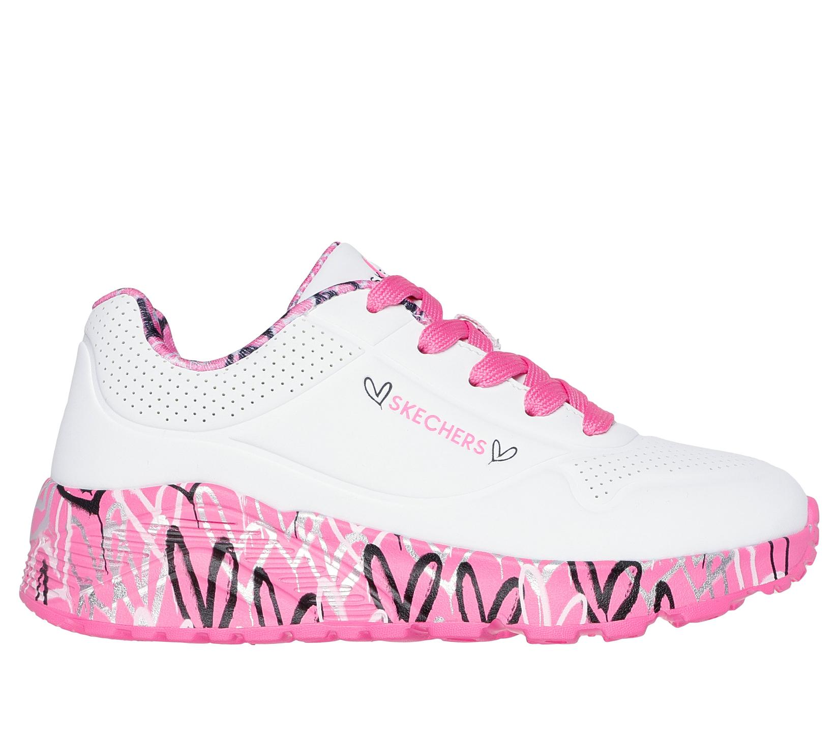 Skechers Patike za devojčice Uno Lite, 314976L-WHP, Belo-roze