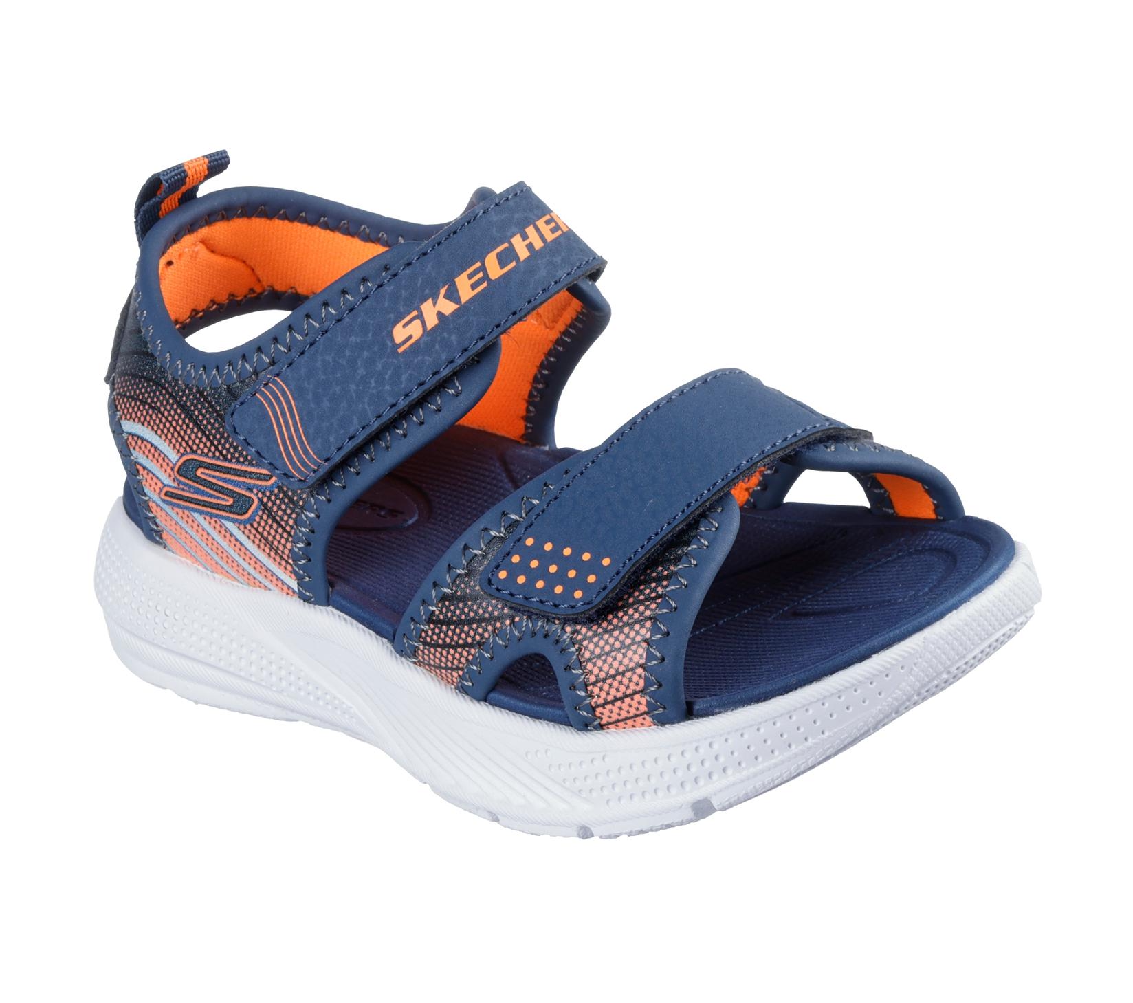 Skechers Sandale za dečake Microspec-Splash, 407034N-NVOR, Tamnoplave