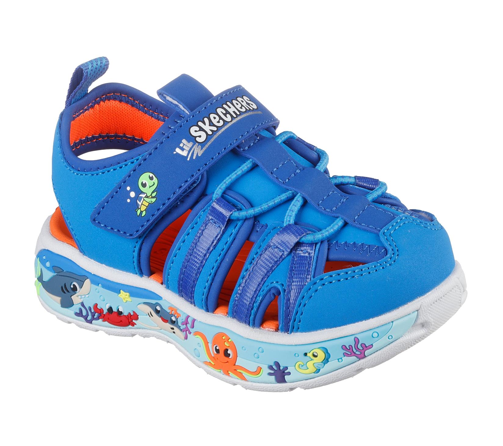 Skechers Sandale za dečake Play Scene Splash, 407041N-LTBL, Plave