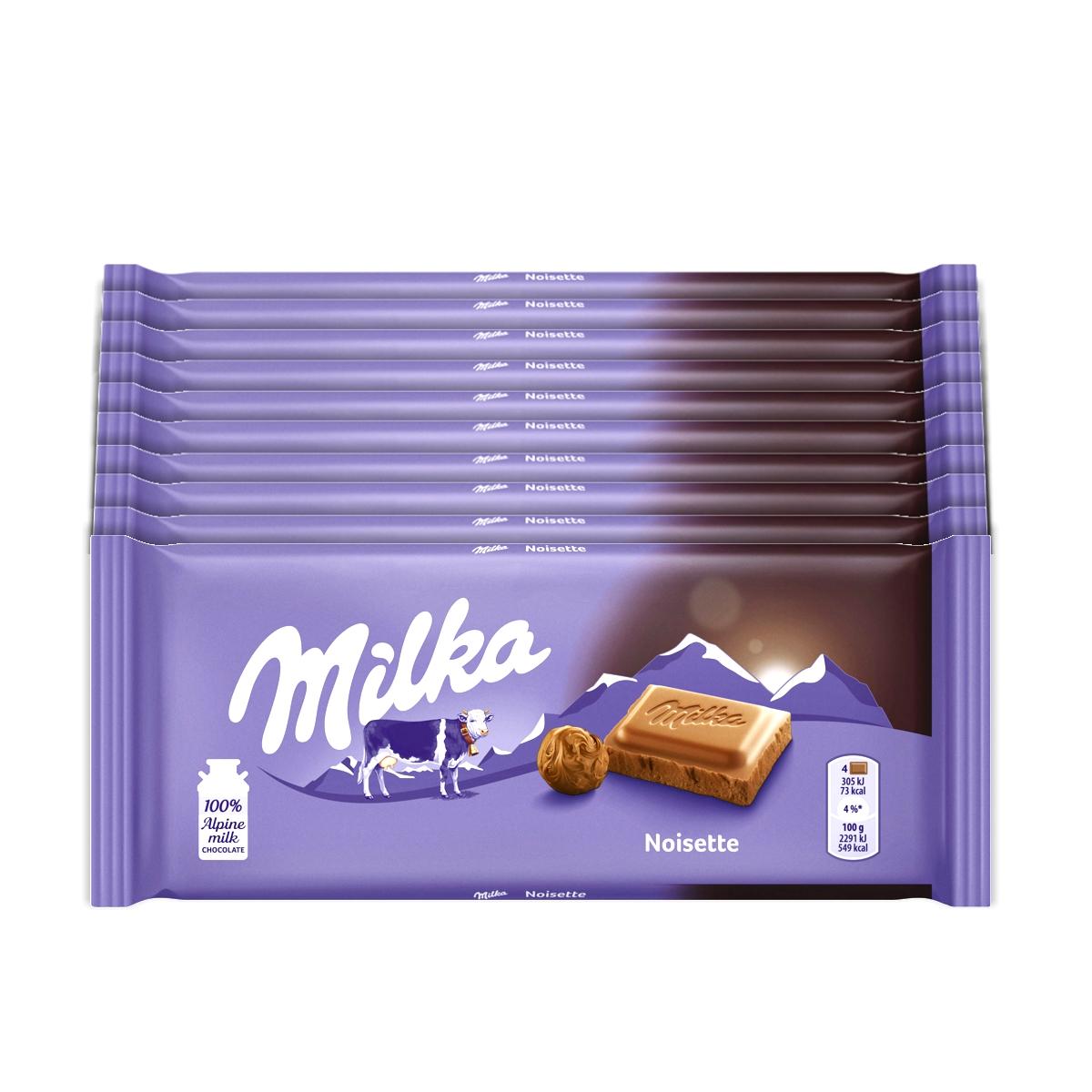 Selected image for Milka Noisette Čokolada, 80g, 10 komada