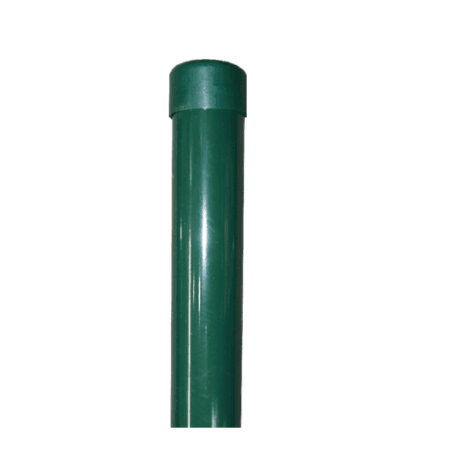 Stub za pletenu žicu okrugli fi 42mm/1,5mm - visina 2.5m usadni, toplocinkovan i plastificiran, Zeleni