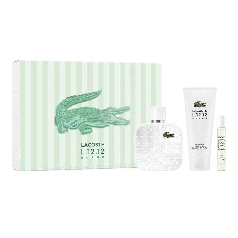 Lacoste Muški parfemski set L.12.12 Blanc EDT, 100ml + Gel za tuširanje, 100ml+Mini parfem EDT, 7.5ml
