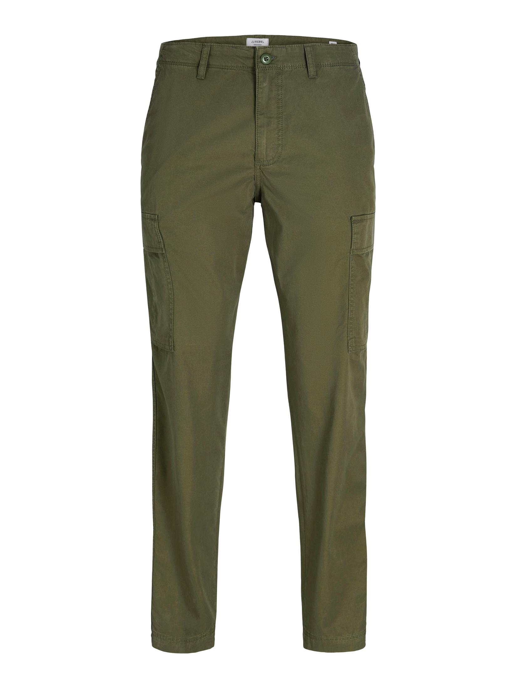 JJ Rebel Muške pantalone Carlos 12291340, Maslinaste