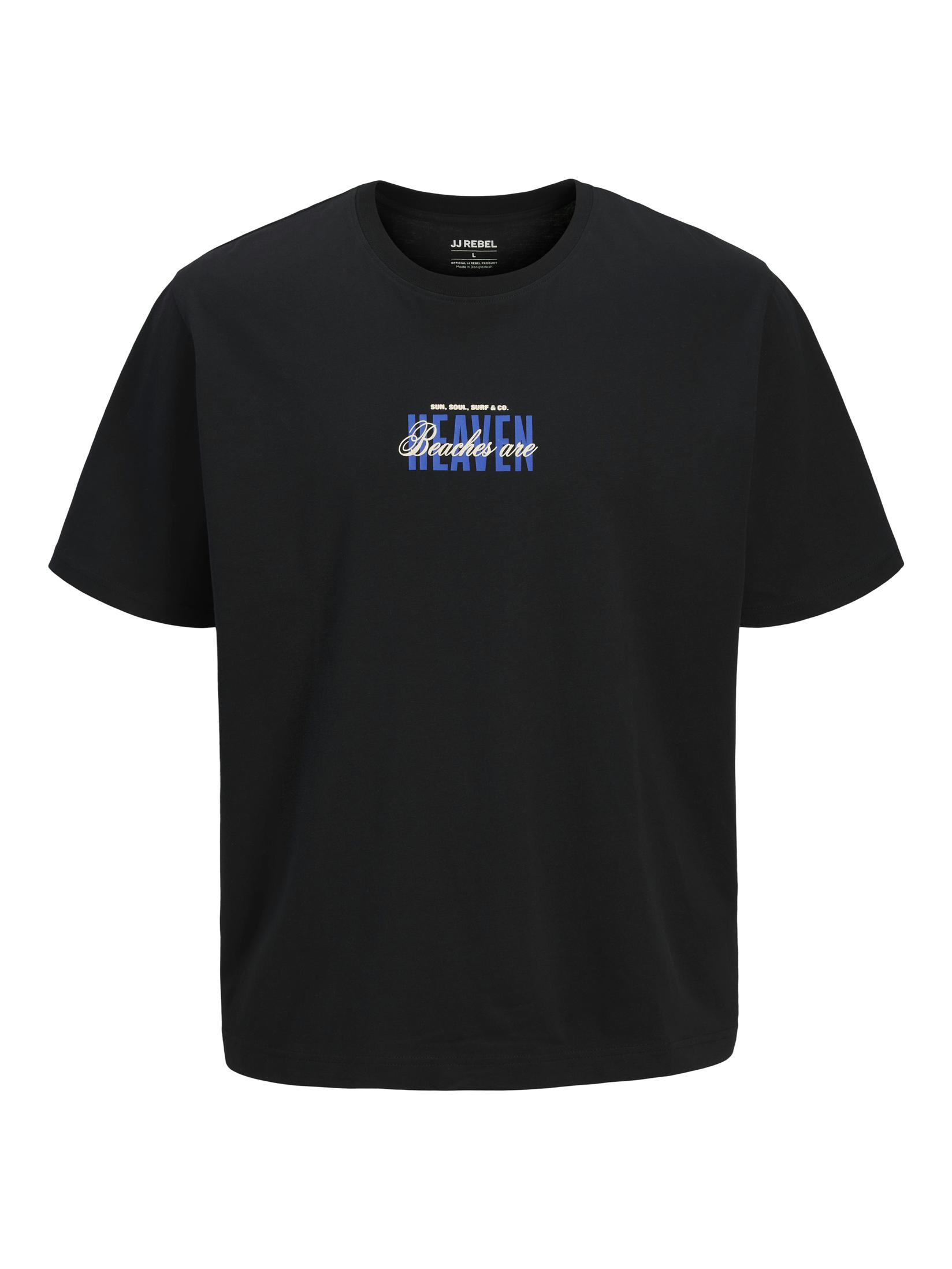 JJ Rebel Muška majica 12290849, Kratak rukav, Crna