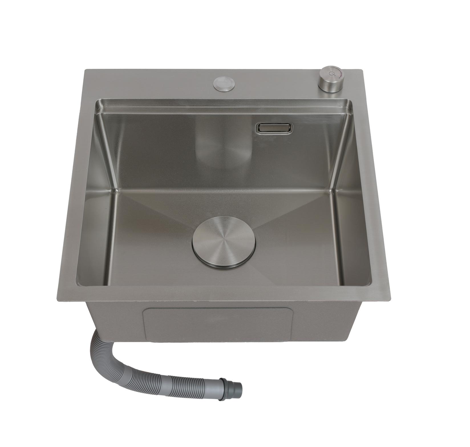 SanDonna Sudopera HD5050 Edition, Sa dodatnim setom, 500x500 mm, Hrom