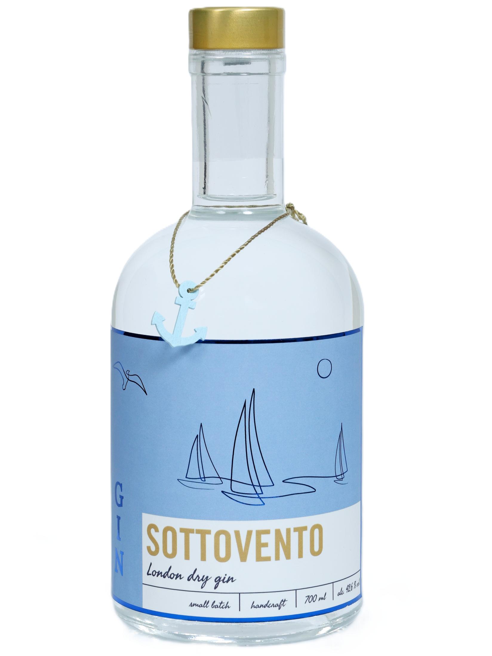 Sottovento London Dry Gin, 0.7 l