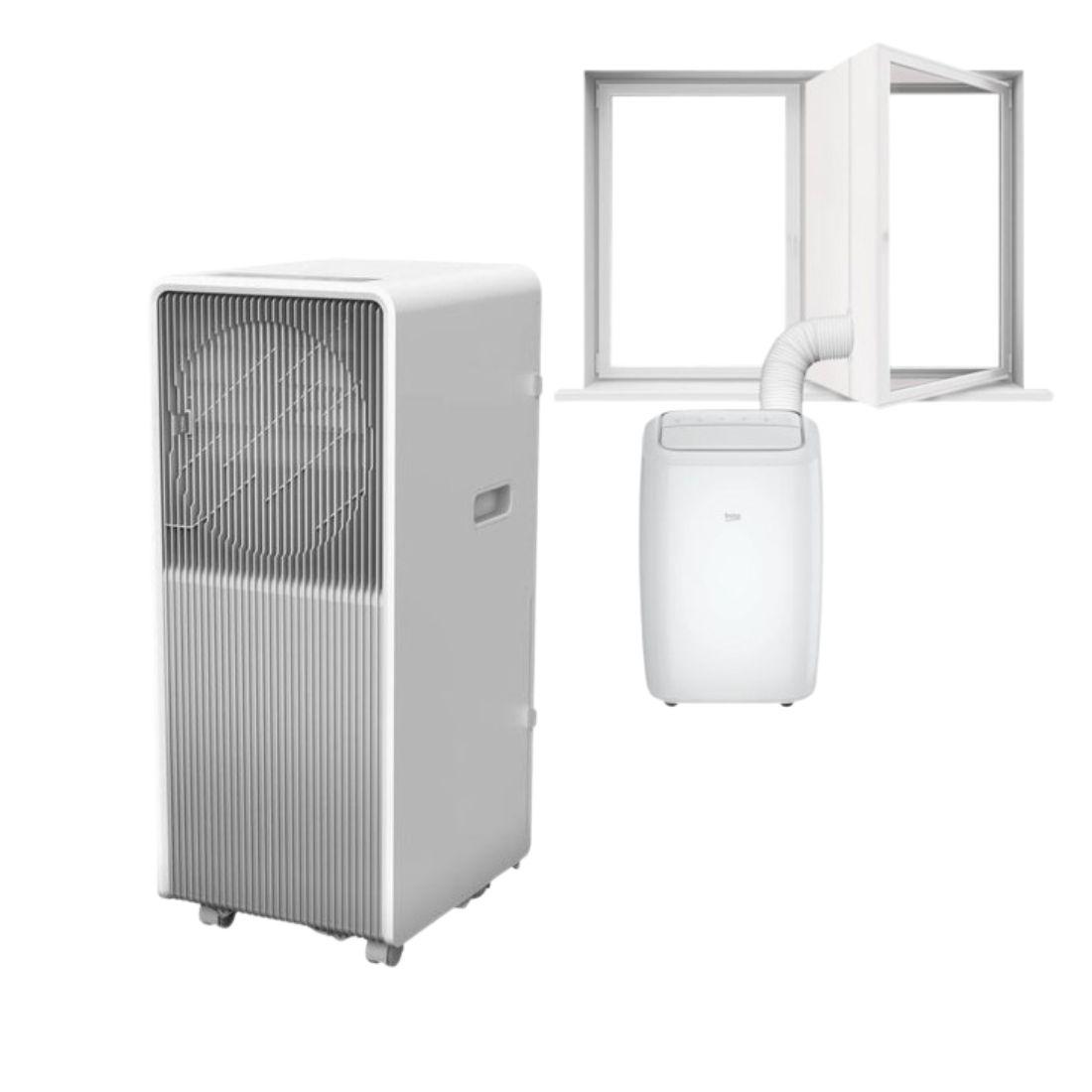 Beko Pokretna klima BP409C, 8871 BTU, Bela+Kit za prozor za odvod za prenosive klime