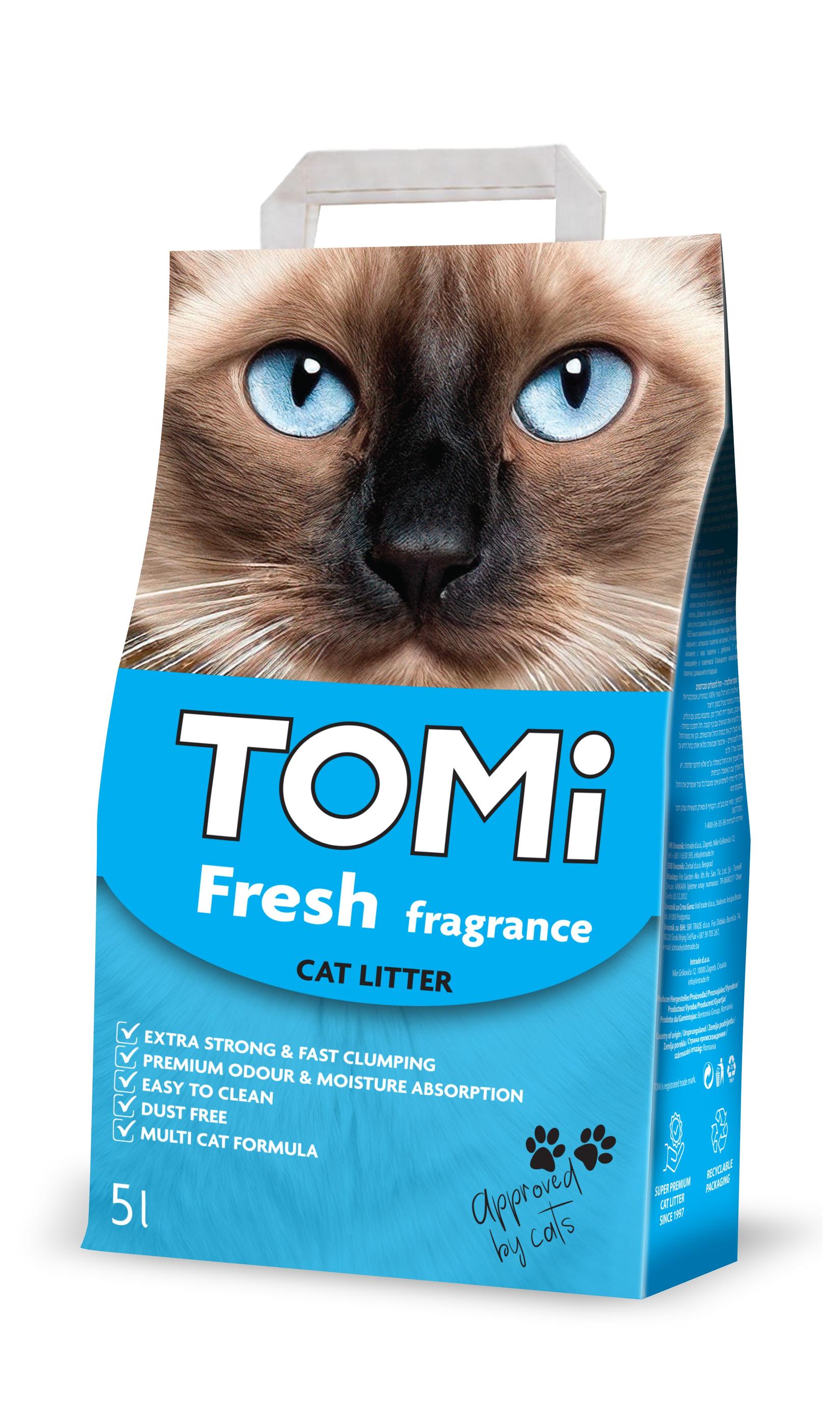 TOMI Posip za mačke, Bor, 5kg