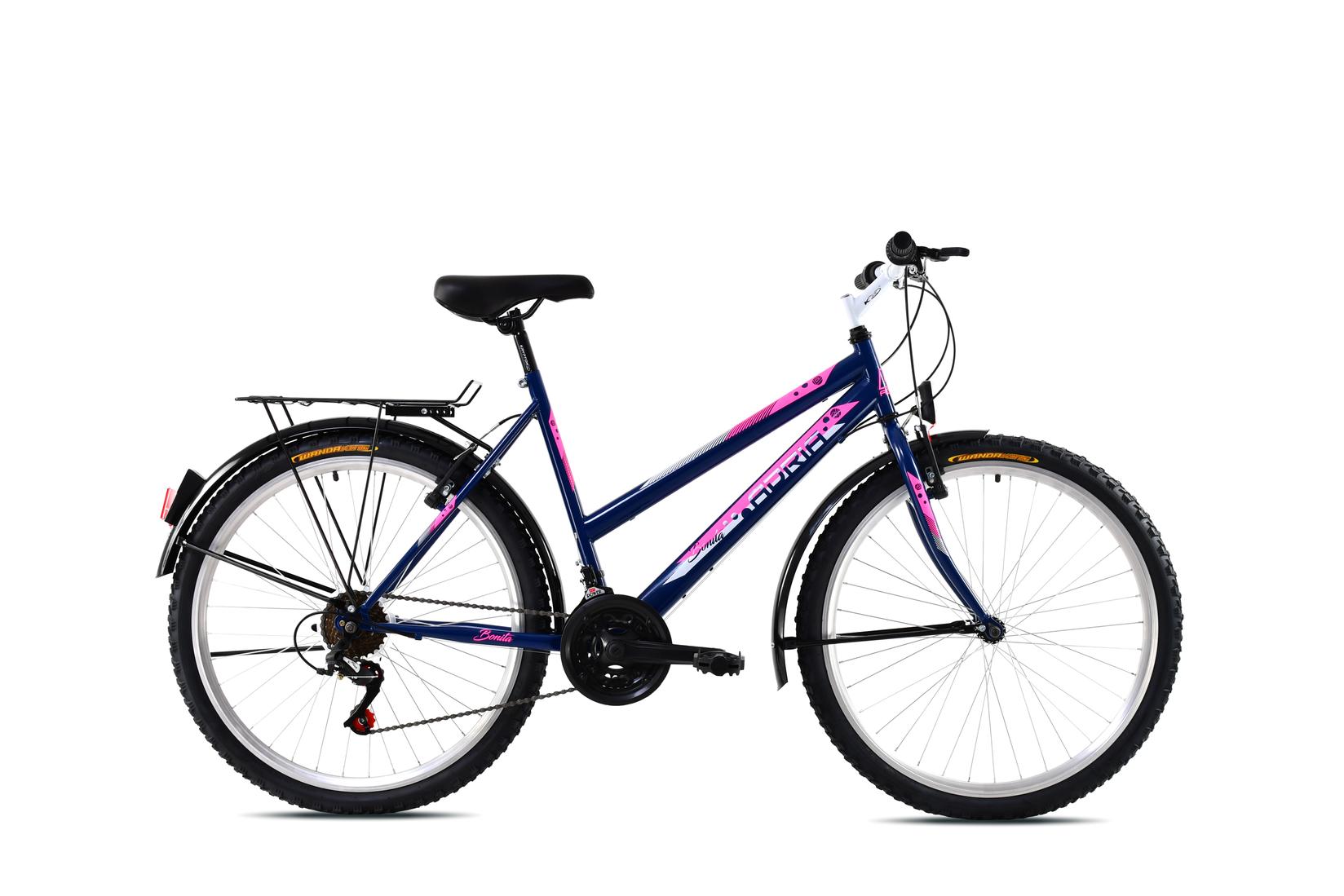 Adria Bonita+ Ženski bicikl, 19/26", Teget-roze