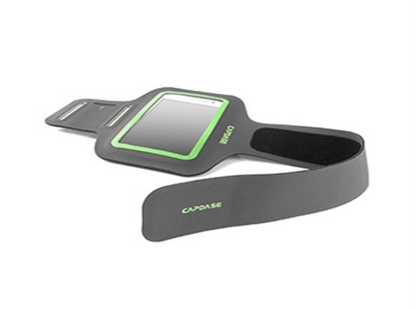 Capdase Sport Zonic Plus 126A Torbica za mobilni telefon iPhone 5/5s za trčanje, Crno-zelena