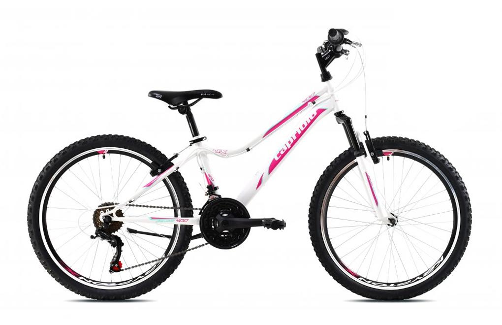 Capriolo Diavolo DX 400 FS Bicikl za devojčice, 13/24", Beli