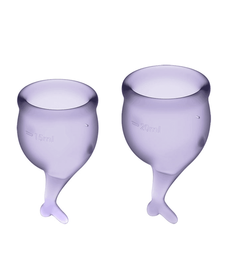 SATISYFER Menstrualne čašice Feel Secure, 2 komada, Ljubičaste