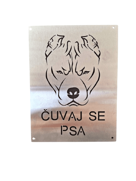 Star-Ci Znak opasan pas Pitbull, Srebrne boje