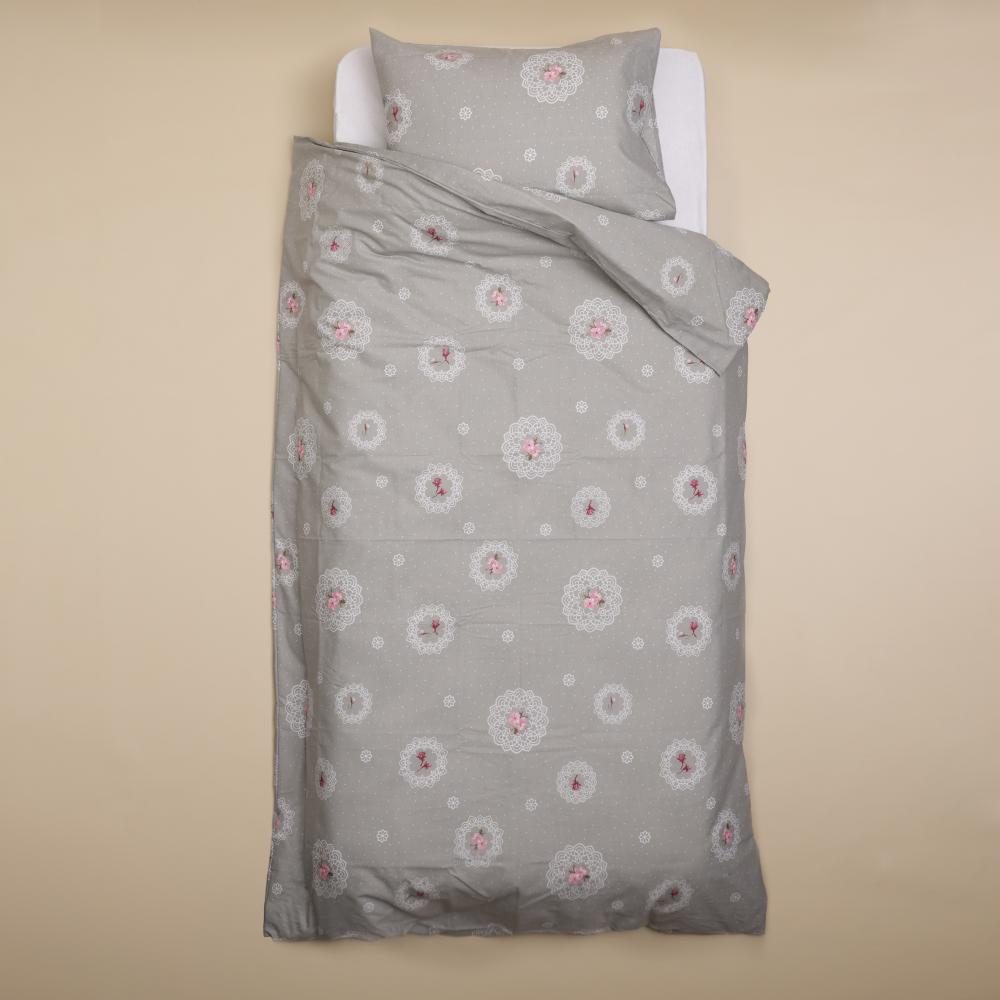 FINELE Posteljina 200x200 siva