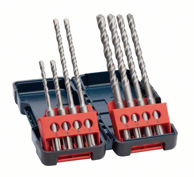 BOSCH Set hamer burgija SDS plus-3, Tough Box 8/1