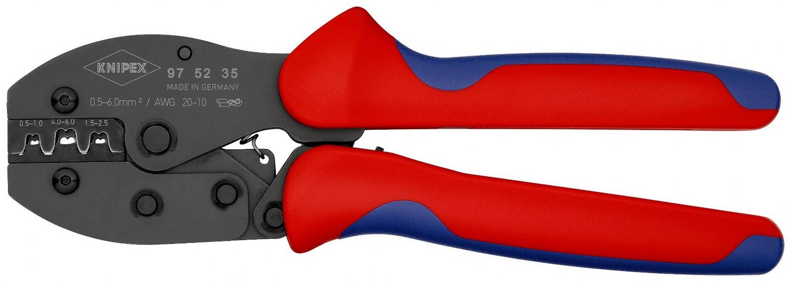 KNIPEX Krimp klešta PreciForce® za neizolovane otvorene konektore 0.5-6.0mm² 97 52 35