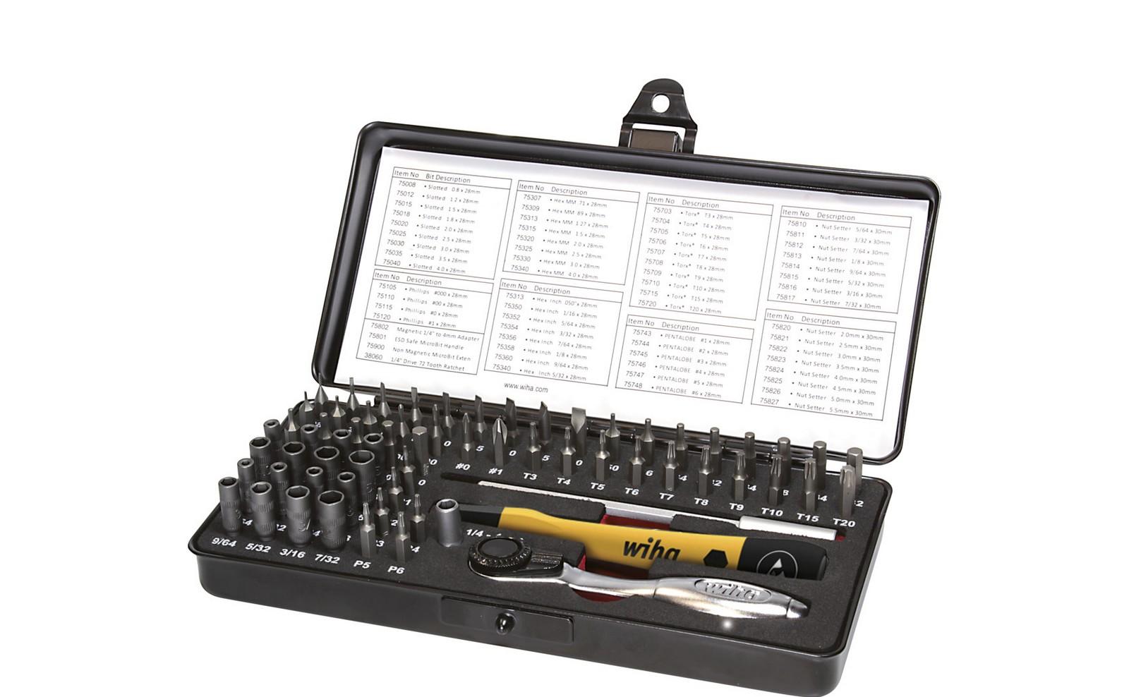 WIHA 39971 Set mikro bitova ESD, 66 delova, uključena kutija