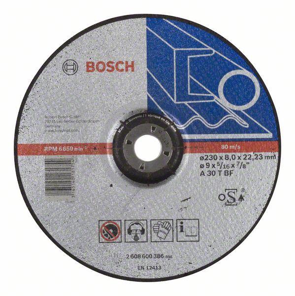 BOSCH Brusna ploča ispupčena Expert for Metal Bosch 2608600386, A 30 T BF, 230 mm, 8,0 mm