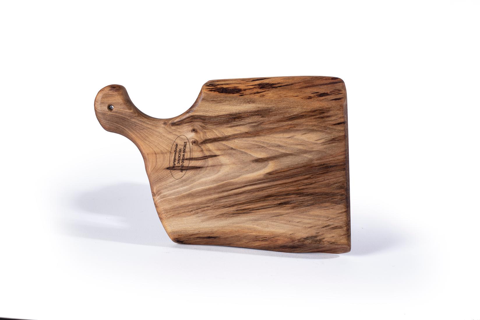 STRONG WOOD STUFF VELIČKOVIĆ Daska nepravilnog oblika za posluženje, Orah