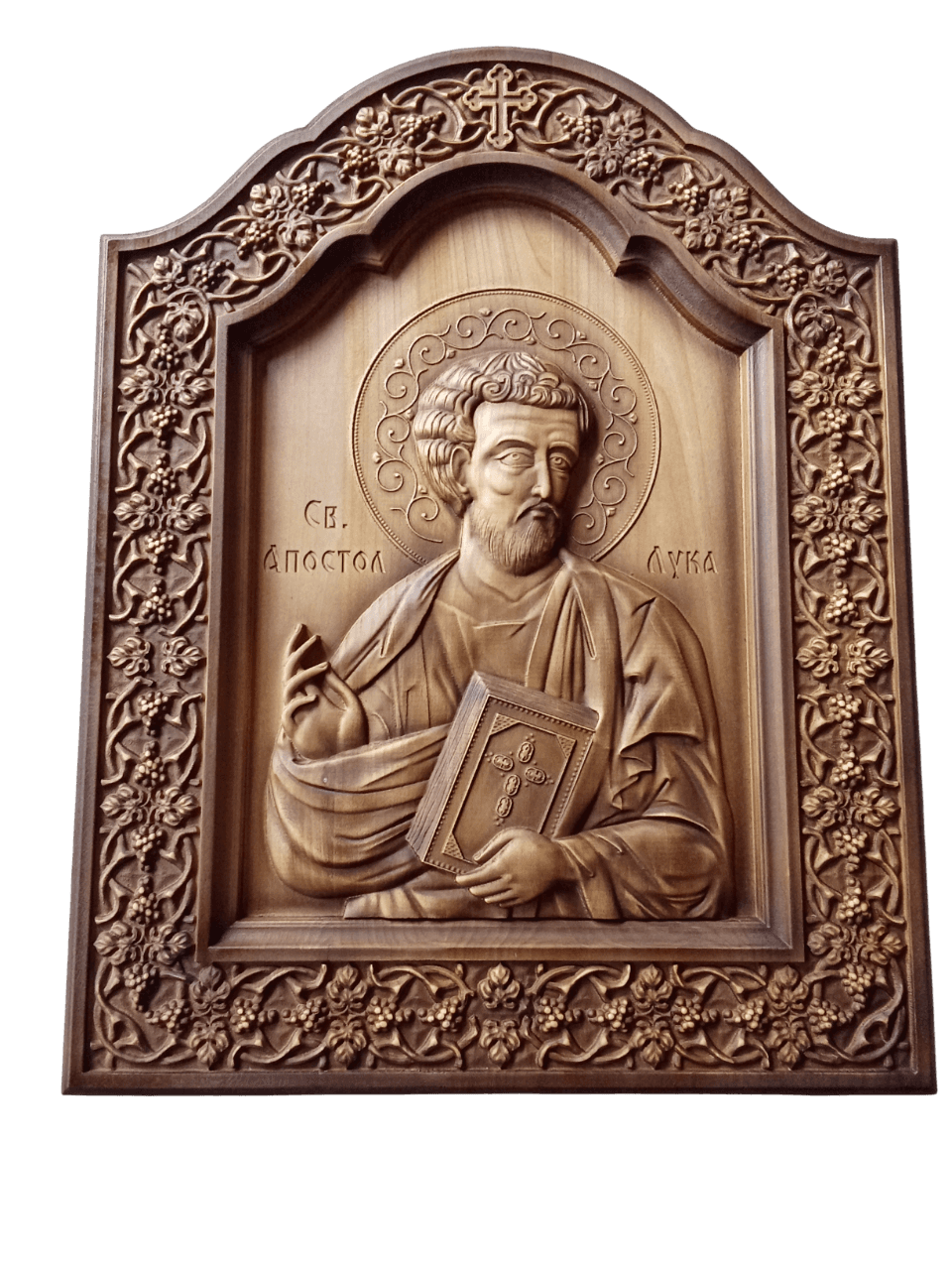 Ikona Sv.Apostol Luka u duborezu polulučna