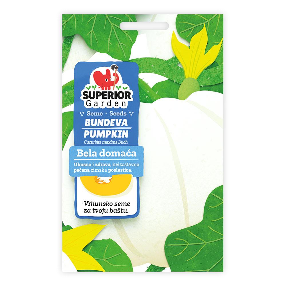 Superior Garden Seme za tikvu domaću belu, 3 gr