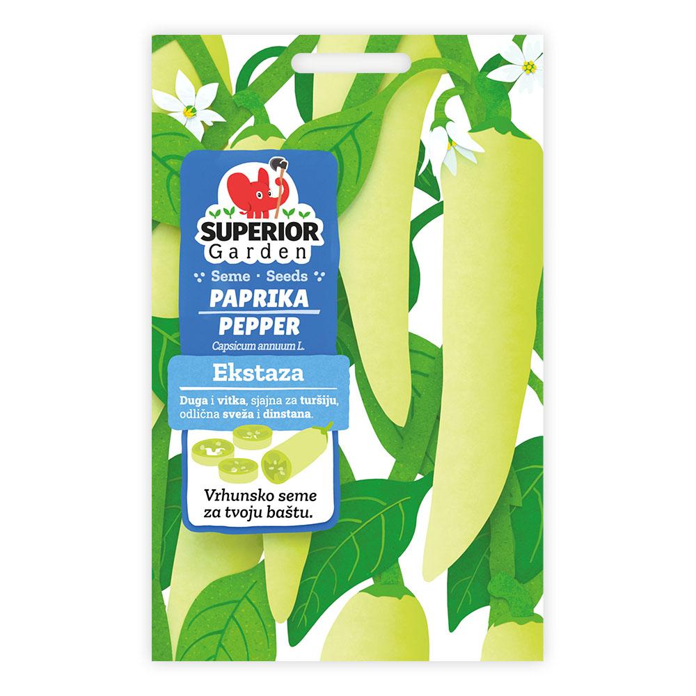 Superior Garden Seme za papriku Ekstaza, 1 gr