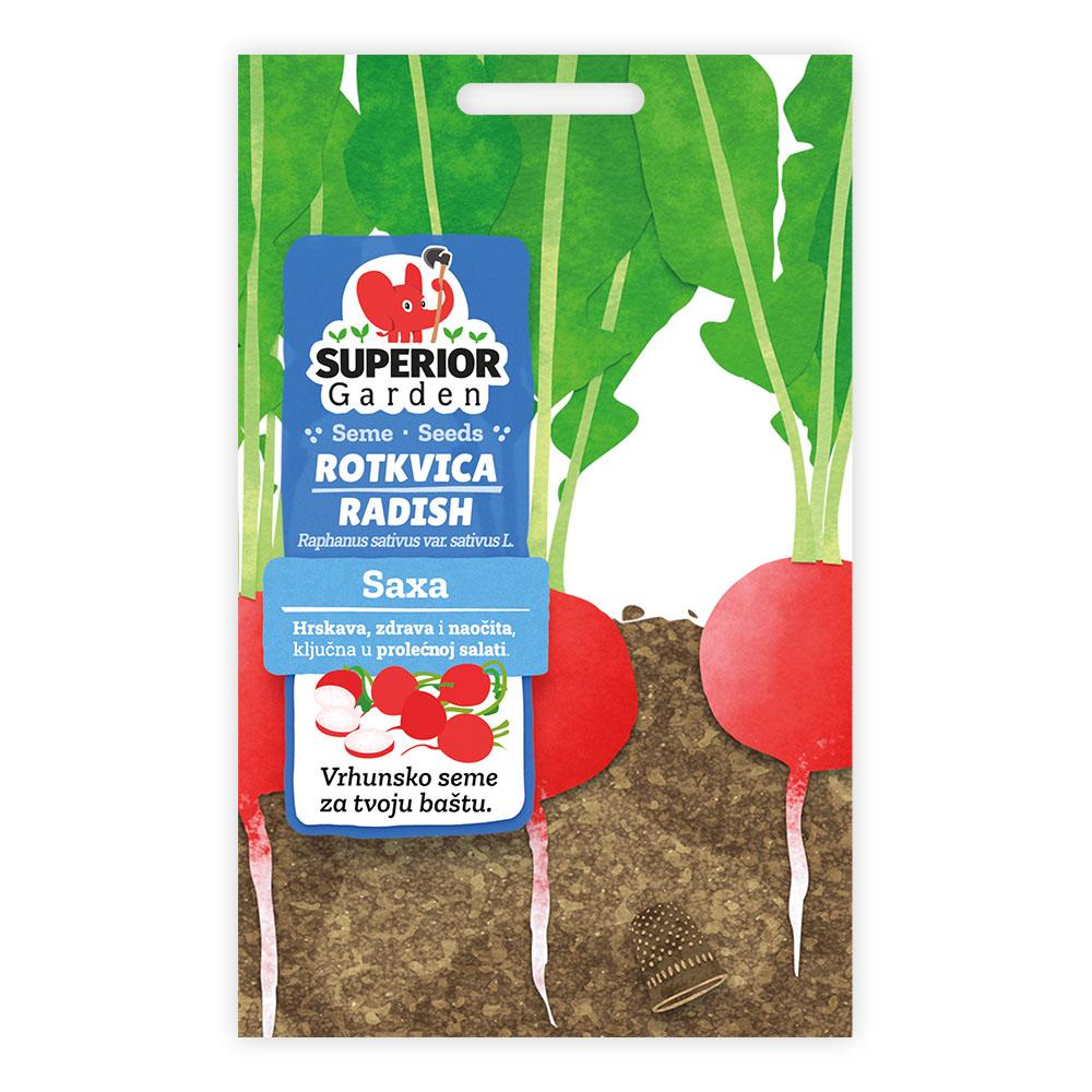 Superior Garden Seme za rotkvicu Saxa, 3 gr