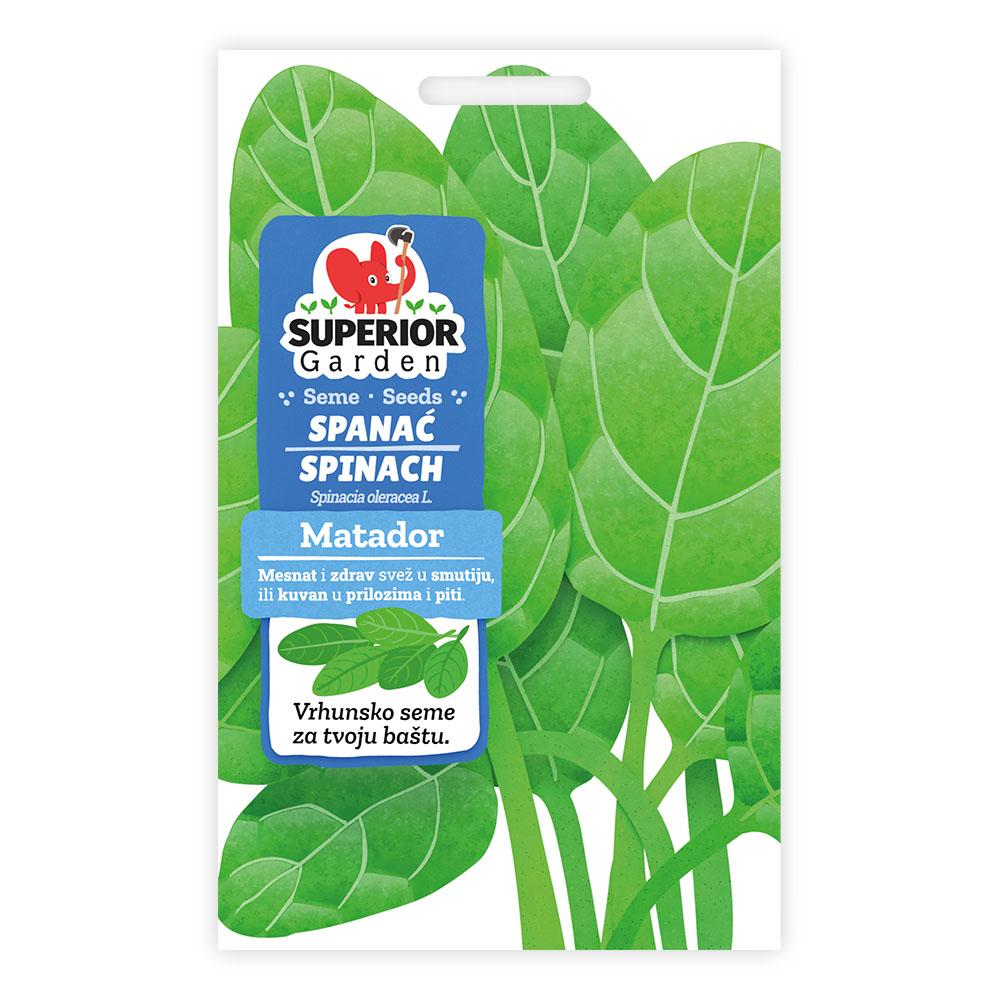Superior Garden Seme za spanać Matador, 4 gr