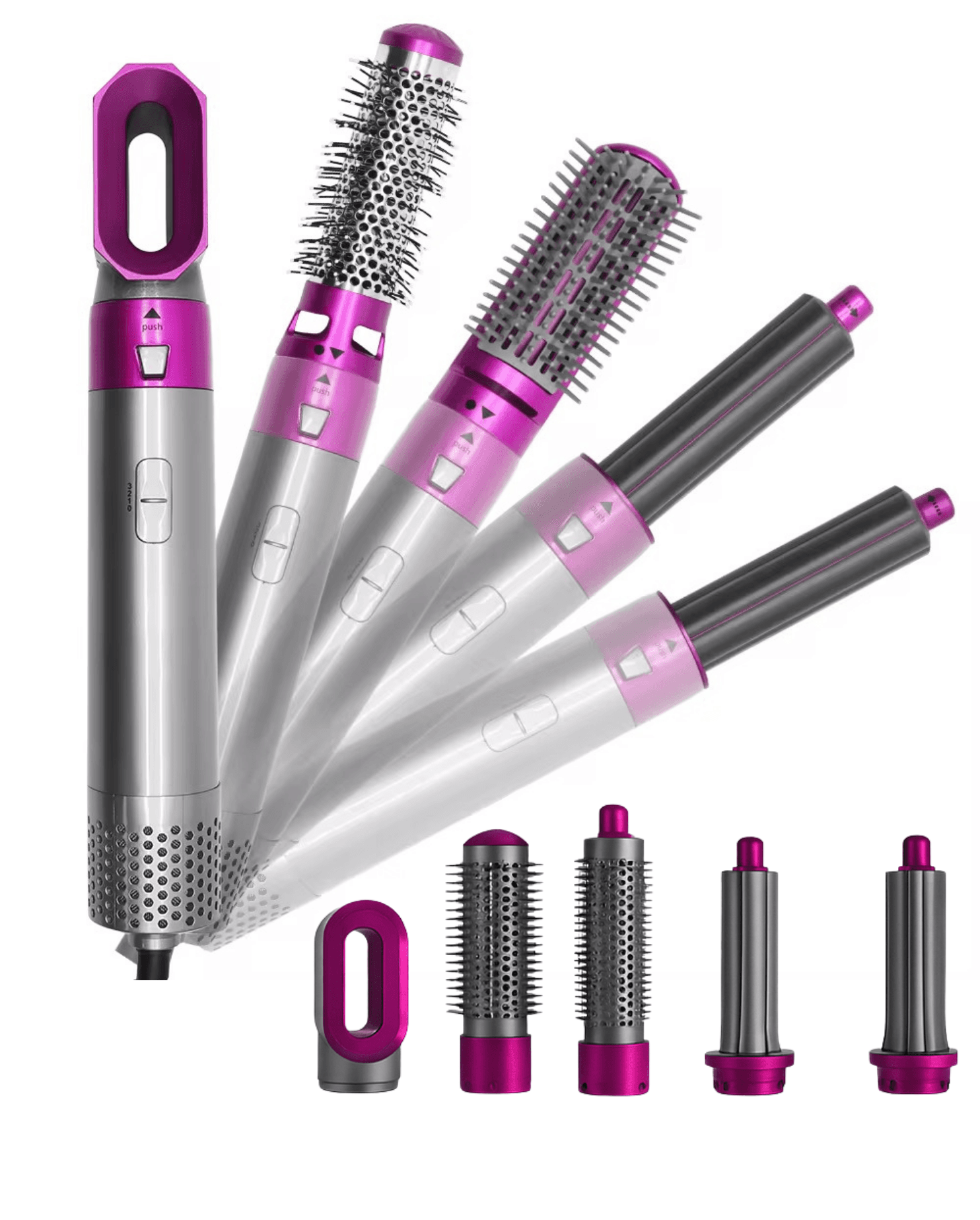 Beautech Stajler za kosu The Art Of Styling, 5 nastavaka, Sivi