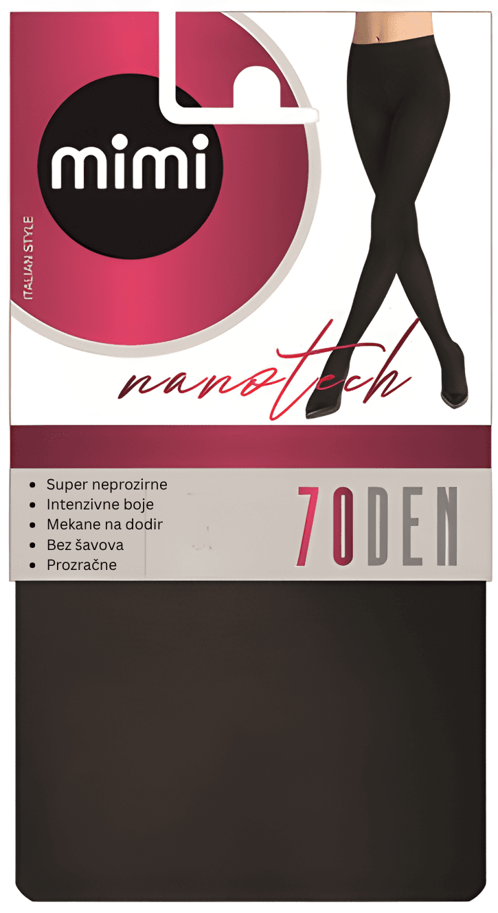 Pompea Mimi Ženske čarape Nanotech 70 DEN negro, S