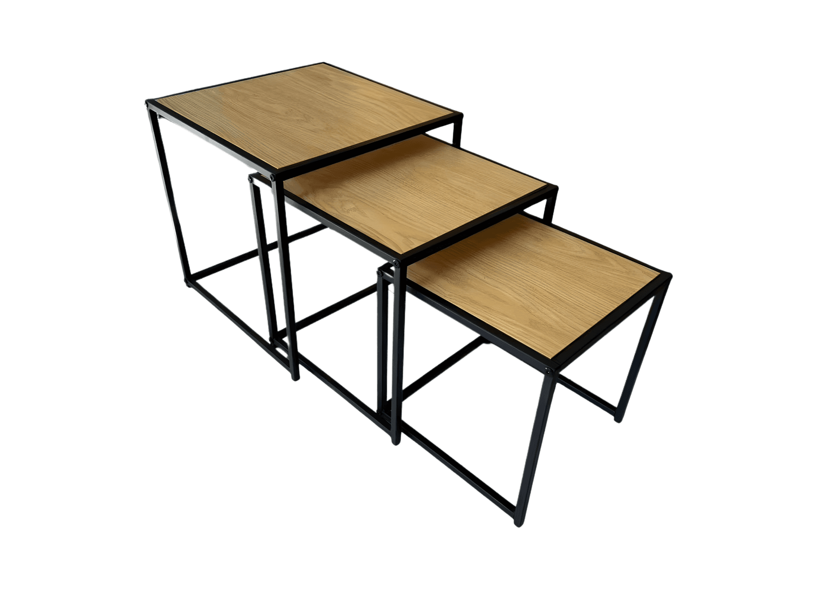 Set stočića Compact Natur, 3 komada, Smeđi