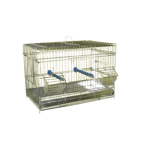 Karlos Kavez za ptice Malino na rastavljanje sa limenom tacnom, Srebrne boje