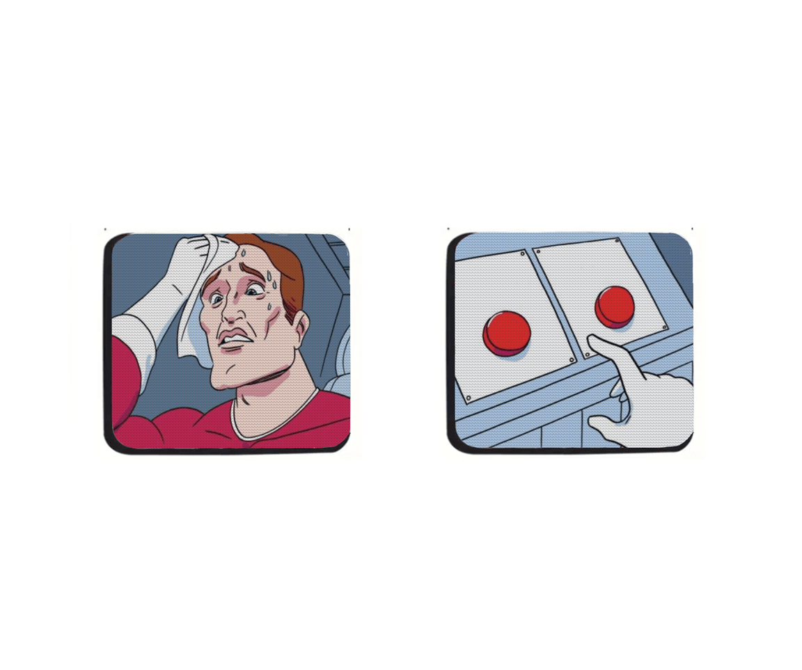 Podmetači za čaše, 2 komada, Višebojna