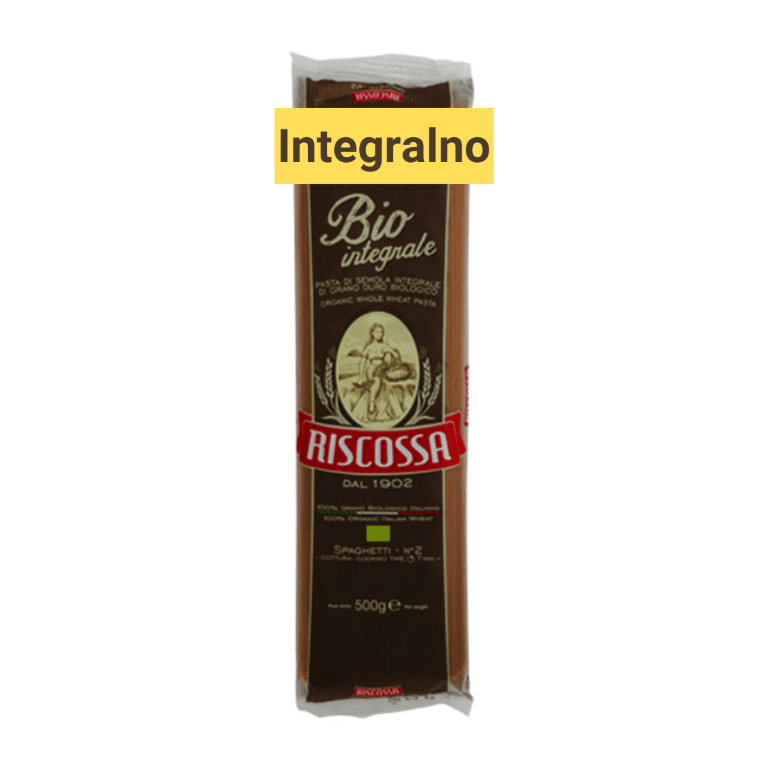 RISCOSSA Testenina od celog zrna Spaghetti 500g