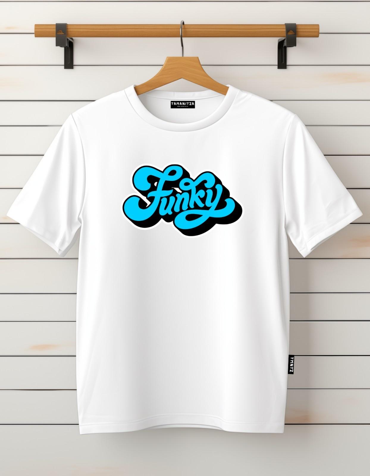 Tamanitza Muška majica FUNKY BLUE, Bela
