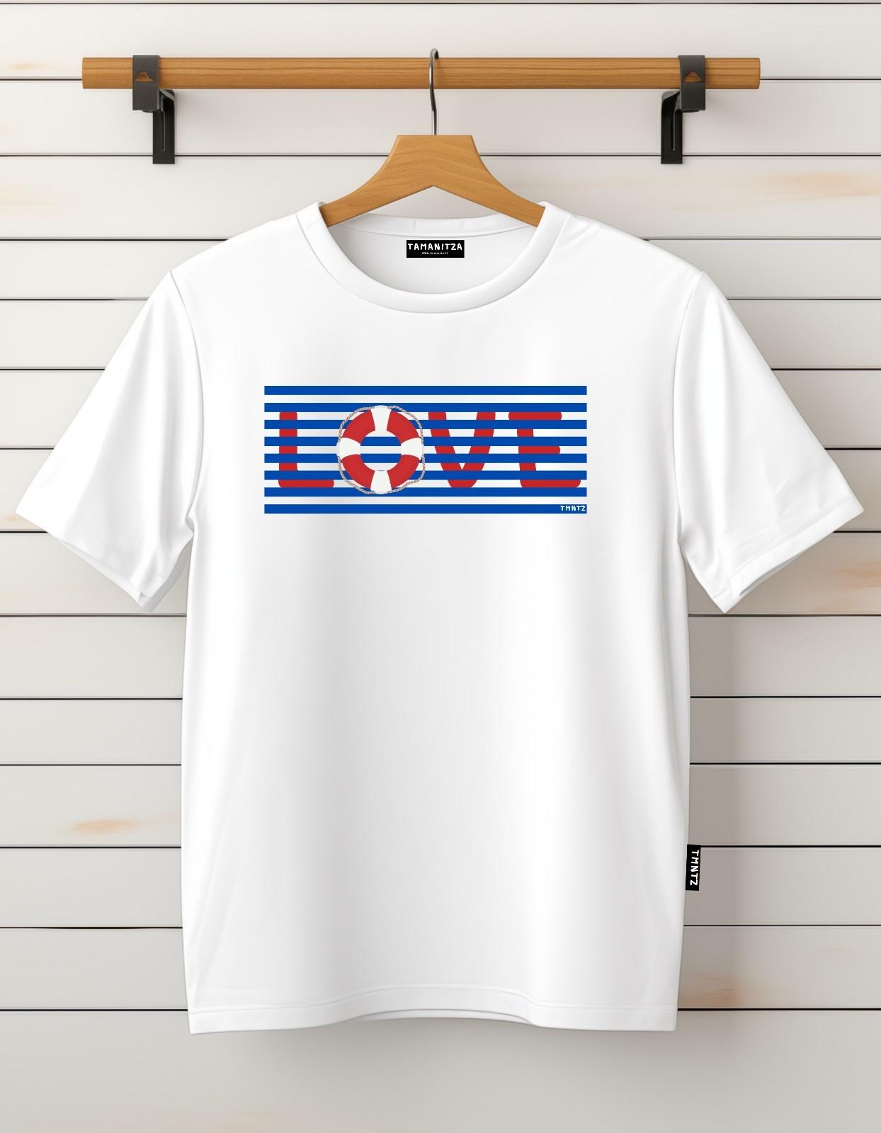 Tamanitza Muška majica LOVE, Bela