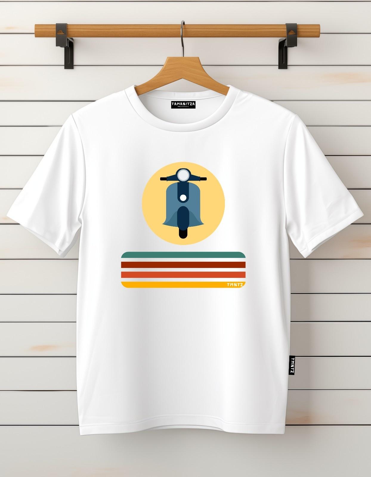 Tamanitza Muška majica VESPA DUE, Bela