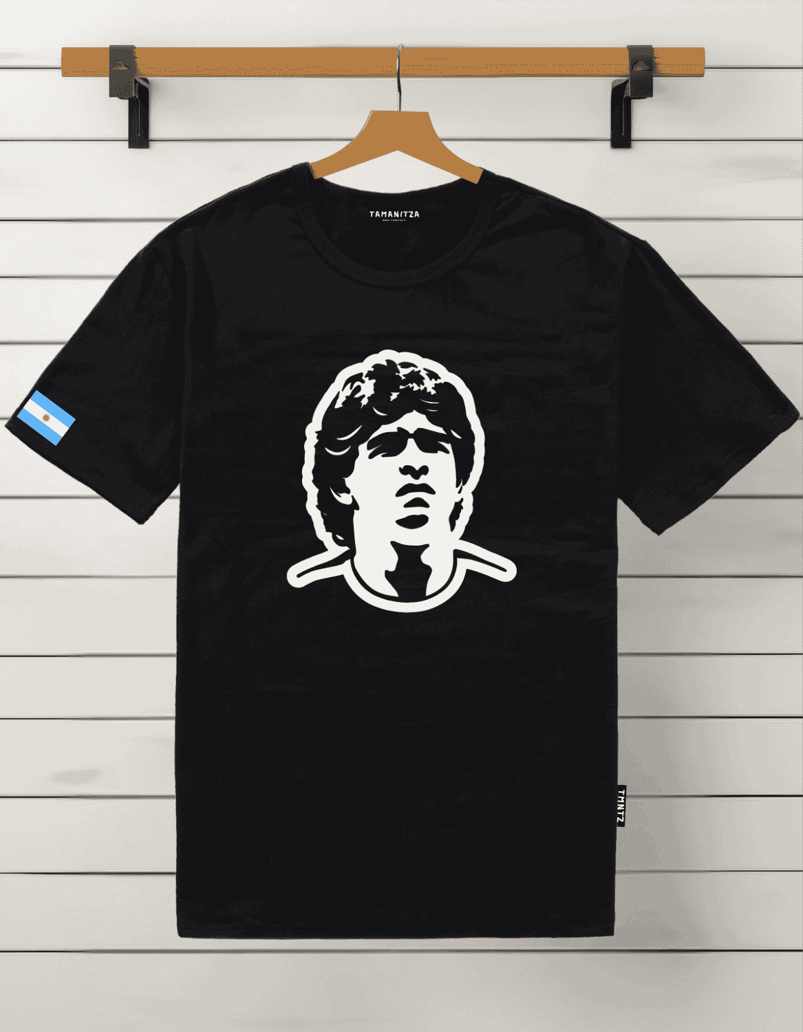 Tamanitza Ženska majica EL PIBE DE ORO, Crna