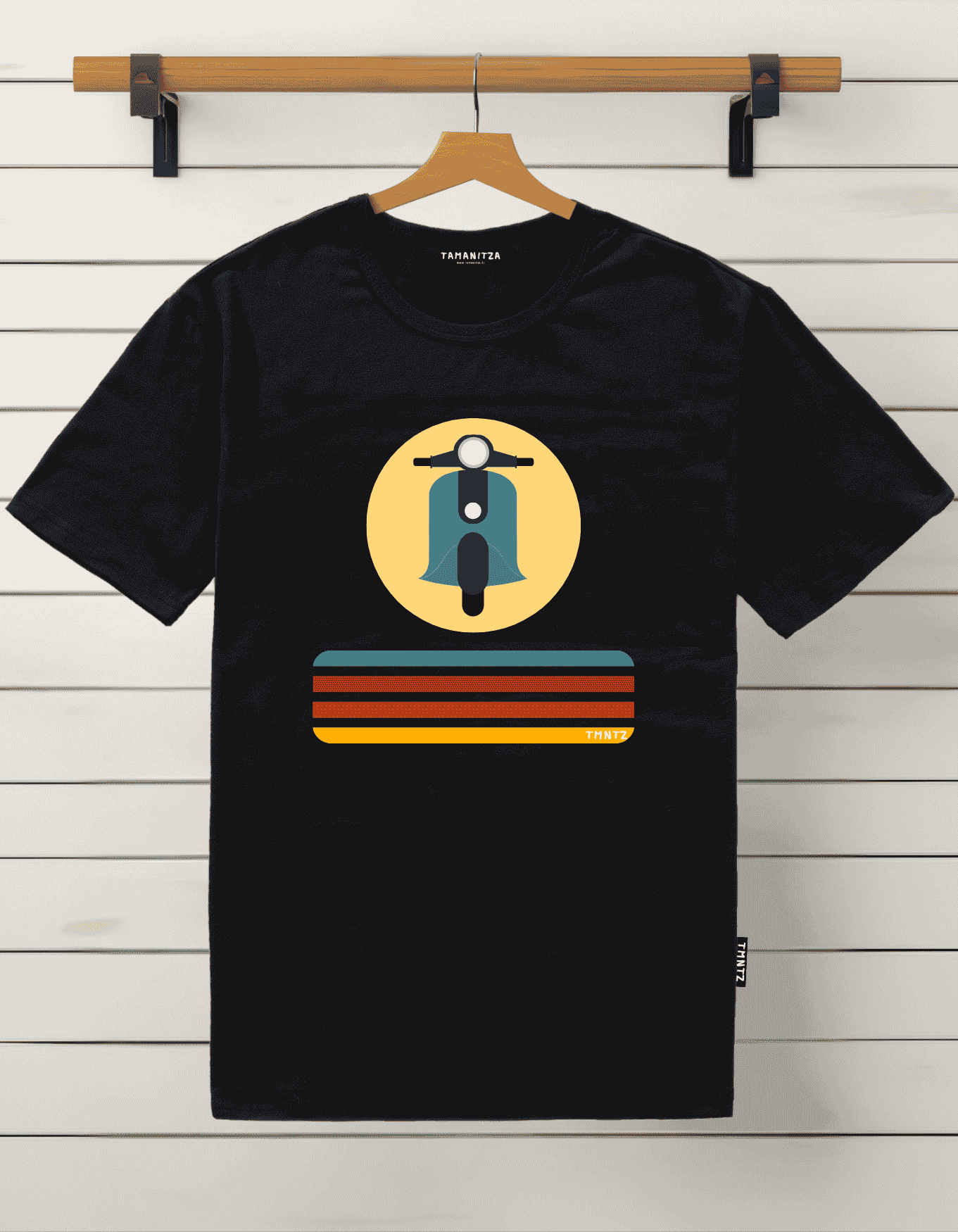 Tamanitza Ženska majica VESPA DUE, Crna