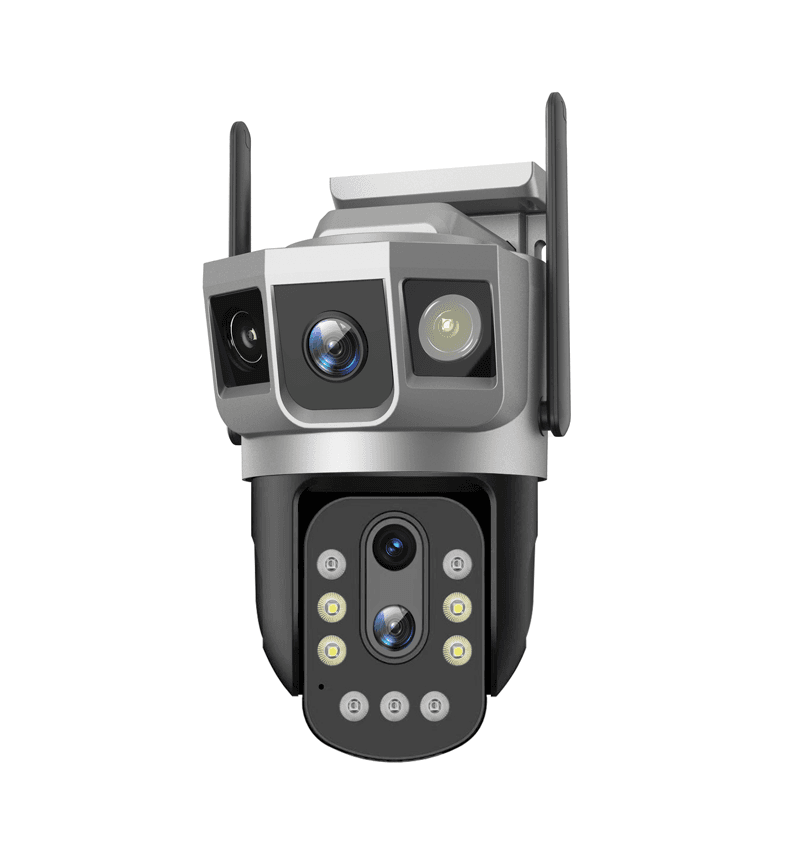 Kamera za video nadzor 3", WiFi, PTZ + bullet, Optički zum, 2MP+2MP