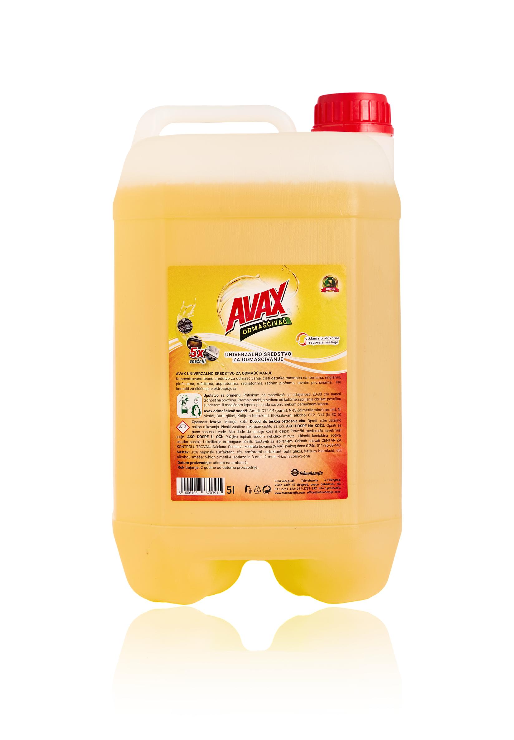 Avax Odmašćivač, 5l