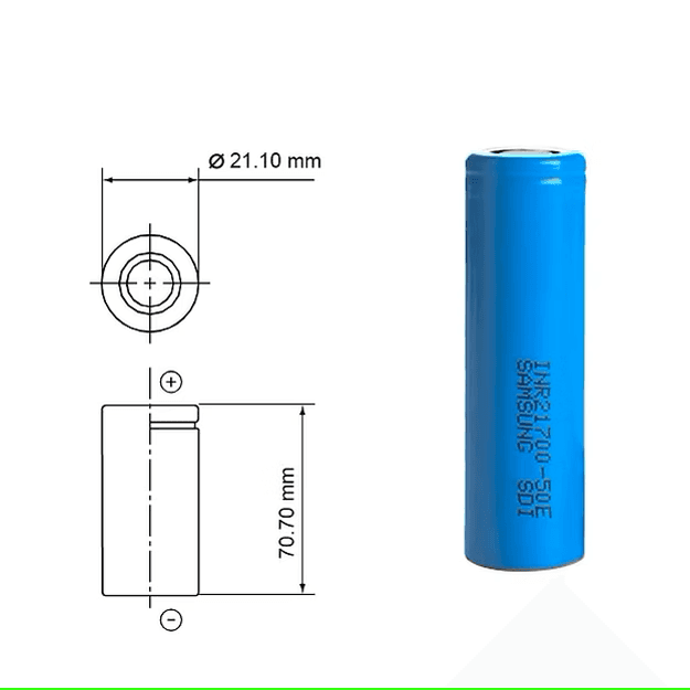 SAMSUNG Baterija Li-Ion NR21700 - 50E Samsung, 3.6V, 5000mAh