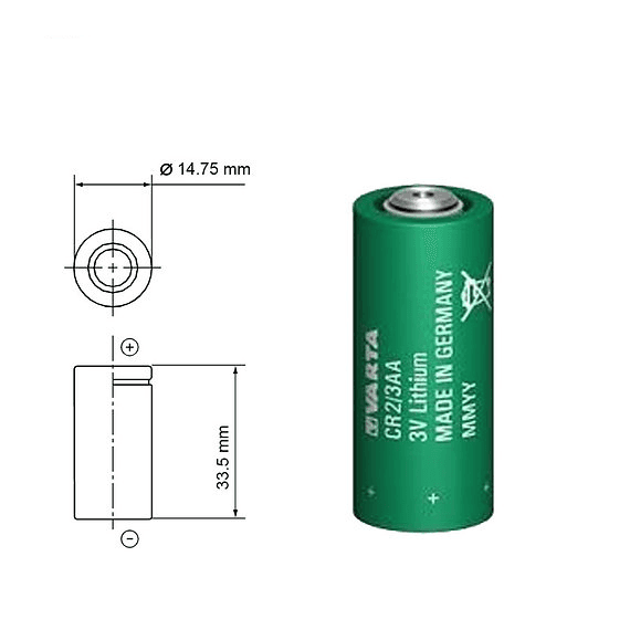 VARTA Baterija CR 2/3AA 3 V 1350 mAh, Litijum