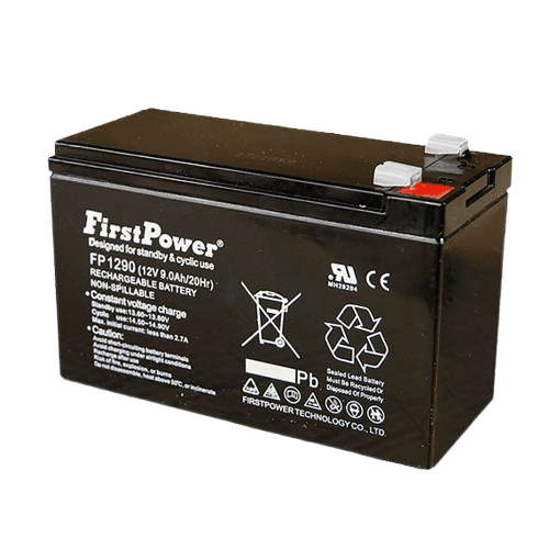 FIRST POWER Akumulator 12 V 9 Ah FP1290, Terminal T2, Crni