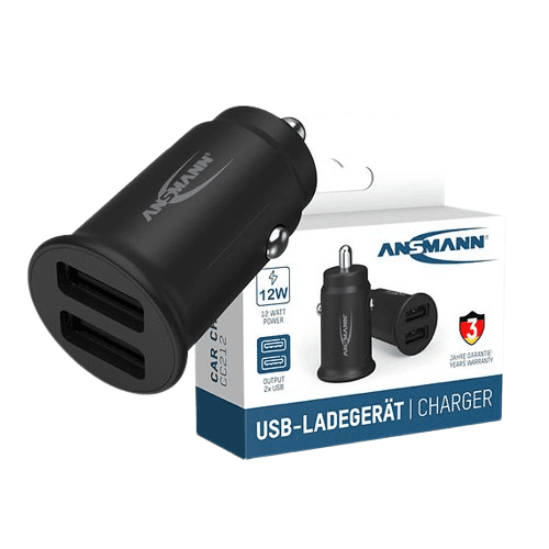 ANSMANN Auto punjač USB CC212 2.4 A, Crni