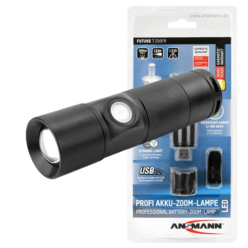 ANSMANN Baterijska lampa Future T350FR, Crna